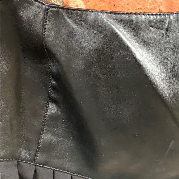 Worthington pleather pleated drop waist skirt NWT - Picture 2 of 12